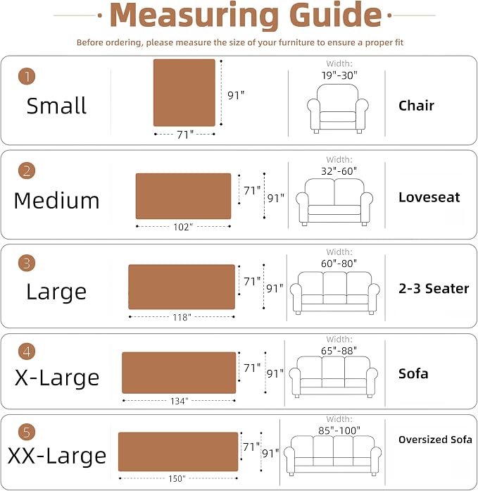 Couch Cover for Dogs Washable Sofa Cover, Sectional Couch Covers, Sofa Covers - Image 2