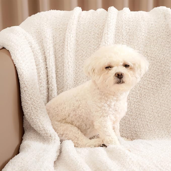 Snuggle Sac Buttery Ivory Throw Blanket - Image 9