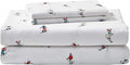 Eddie Bauer - Full Sheets, Cotton Flannel Bedding Set, Brushed for Extra Softness, Cozy Home Decor (Ski Slope, Full)