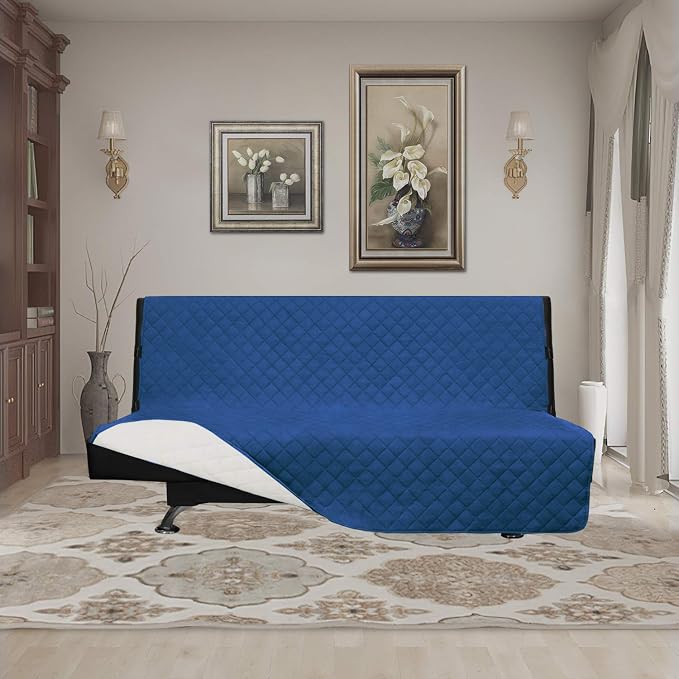 Easy-Going Reversible Couch Cover, Large Futon Sofa, Water Resistant Furniture - Image 2