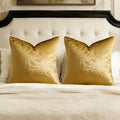 GIGIZAZA Gold Velvet Pillow Covers 26x26 Decorative Pillows Pack of 2 | Throw by GIGIZAZAFocusingonhomedecoration