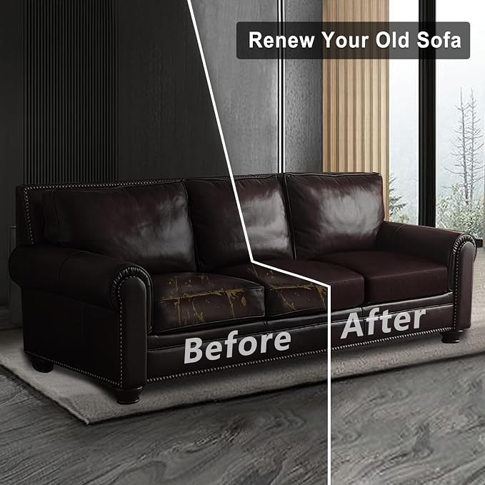 ANARACHON Leather Look Couch Cushion Covers Sofa Seat Slipcovers Sets Couches - Image 7