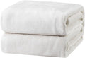 Bedsure GentleSoft White Fleece Throw Blanket by Unknown