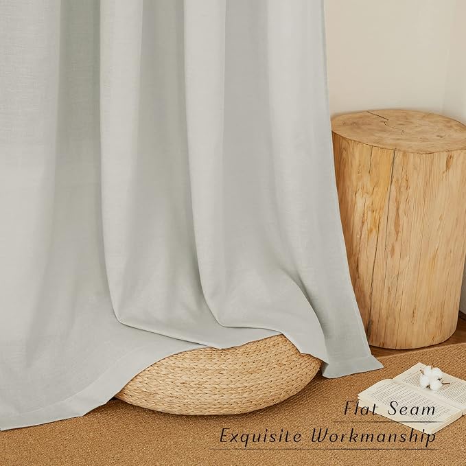NICETOWN Linen Curtains 96 inches Long - Image 7