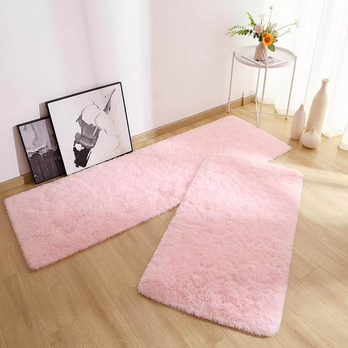 Chicrug Soft Runner Rug for Bedroom Living Room Plush Fluffy Rugs 2x4 | Shag - Image 3