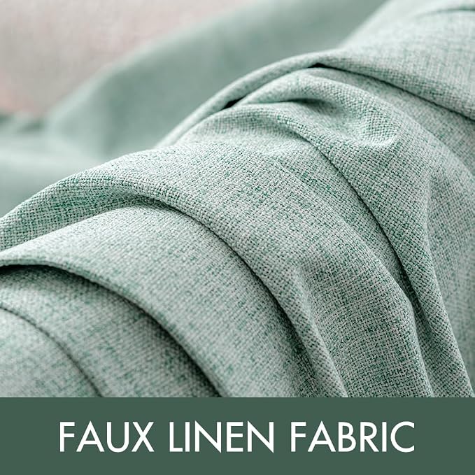 MIULEE 100% Blackout Linen Curtains - Image 5