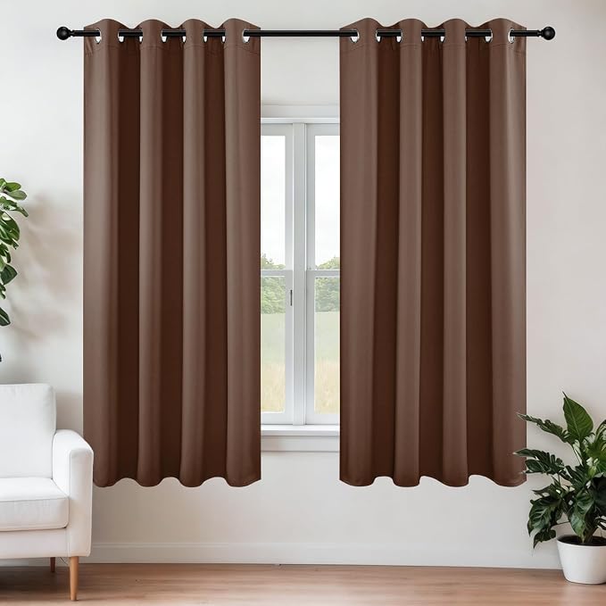 Joydeco Blackout Curtains 54 Inch Length 2 Panels Set, Thermal Insulated Long by JOYDECO