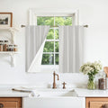 Short Linen Blackout Curtains 30 Inches by LAMIT