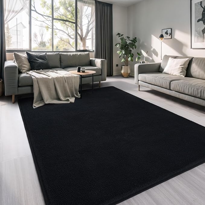 5x7 Area Rugs for Living Room Non Slip Dorm Bedroom Rug, Minimalist Washable - Image 7