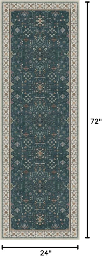 Dark Green 2x6 Kitchen Rug - Image 2