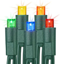 Brizled Multi Color Christmas Lights, 33ft 100 LED Christmas Tree Lights, 5mm Wide Angle Xmas Light, Connectable 120V UL Certified Xmas Light String for Tree Party Wedding Home Indoor Outdoor Decor