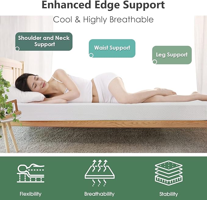 PayLessHere 10 Inch King Gel Memory Foam Mattress Fiberglass Free/CertiPUR-US Certified/Bed-in-a-Box/Cool Sleep & Comfy Support