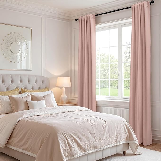 Faux Linen Total Blackout Curtains - Image 6