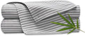 King Sheets by Pure Bamboo, Genuine 100% Organic Viscose Derived from Bamboo Bed Sheet Set, Luxuriously Soft & Cooling, Double Stitching, Lifetime Quality Promise (King, Stripes)