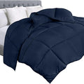 Utopia Bedding Comforter Duvet Insert, Quilted Comforter with Corner Tabs, Box Stitched Down Alternative Comforters King Size (Navy)