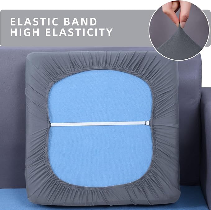 Waterproof Sectional Sofa Cushion Covers, L Shape Couch Slipcovers | L Shape - Image 5