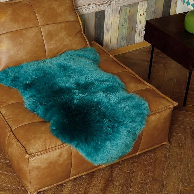 IRIWOOL Premium Genuine Fur Sheepskin Rug Real Australia Sheepskin Natural - Image 4