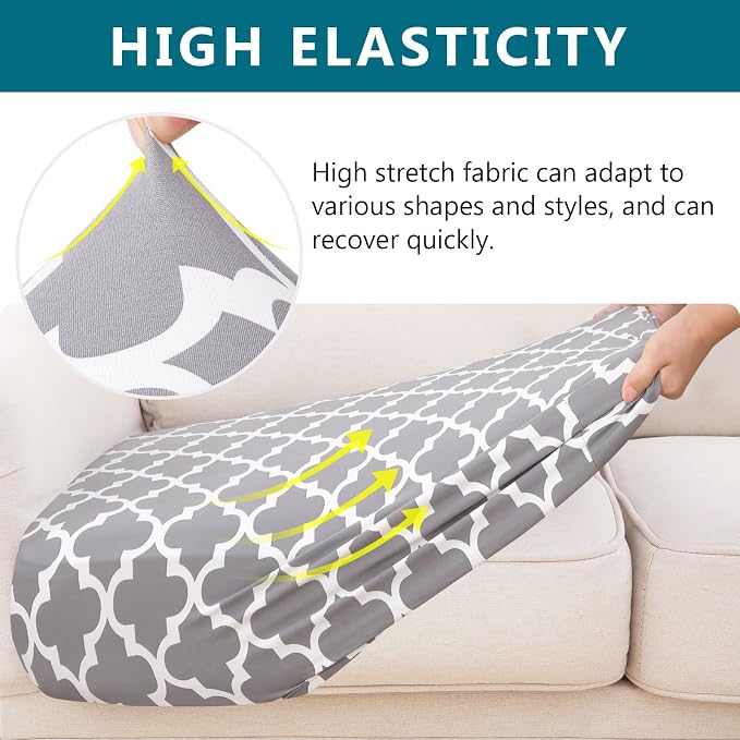 Printed Couch Cushion Covers, Sofa Covers Washable - Image 4