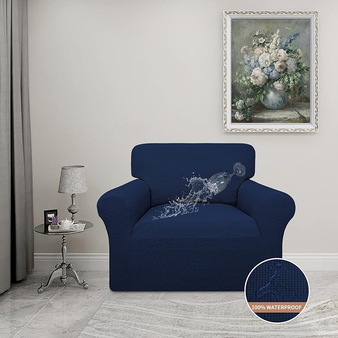 Easy-Going 100% Waterproof Chair Couch Cover, Stretch Jacquard Sofa Cover | - Image 2