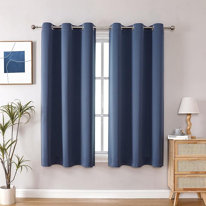 ChrisDowa Blackout Curtains for Bedroom and Living Room 50 Inches Long | 2 by ChrisDowa