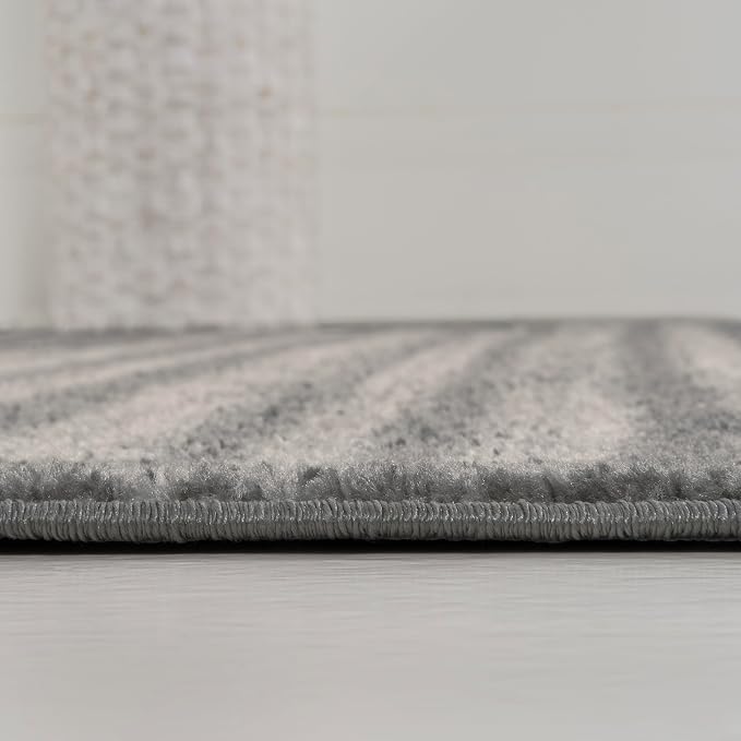 JONATHAN Y Khalil Modern Berber Stripe Gray/Cream Indoor Area Rug, Contemporary - Image 8