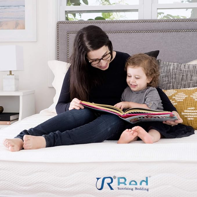 King Mattress,10 Inch Natural Latex Hybrid Gel Memory Foam, Individually Wrapped Pocket Coils Innerspring Mattress, Pressure Relief, Back Pain Relief
