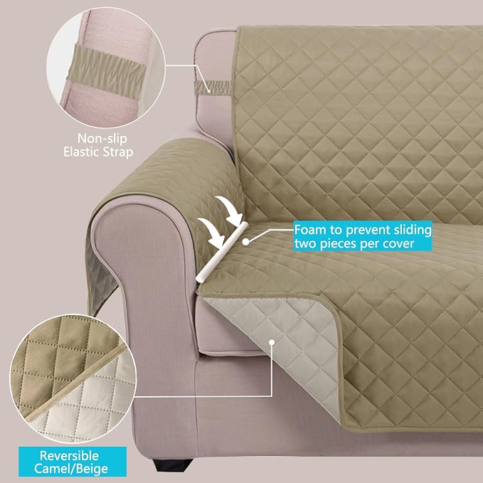 U-NICE HOME Loveseat Sofa Cover - Image 3