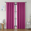 Simplebrand Ava Hot Pink Blackout Curtains by Simplebrand