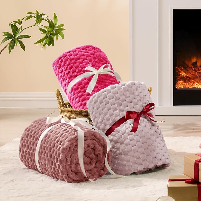 BEDELITE Lotus Pink Throw Blanket - Image 6