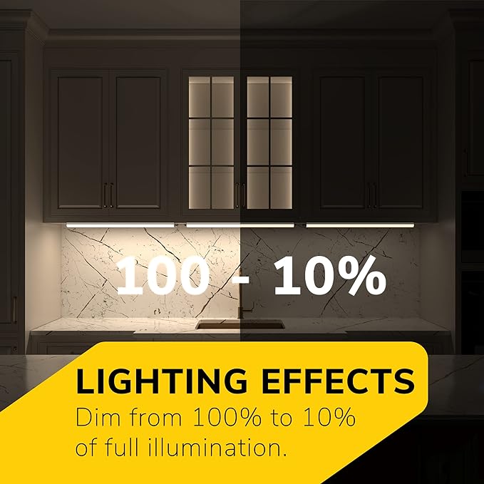GETINLIGHT 12-inch Hardwired Only LED Under Cabinet Lighting, Daylight White(5000k), Dimmable, Matte White Finished, ETL Listed, IN-0201-11-WH-50