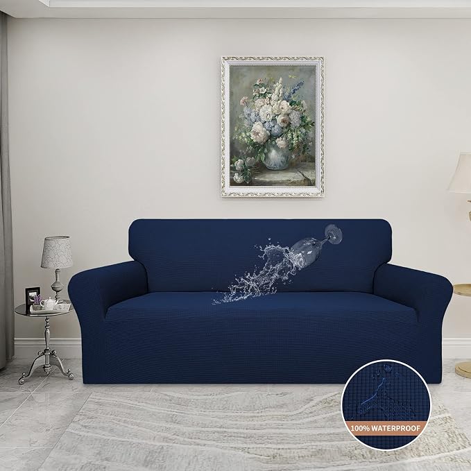 Easy-Going 100% Waterproof Couch Cover, 3 Cushion Oversized Sofa Cover | - Image 2