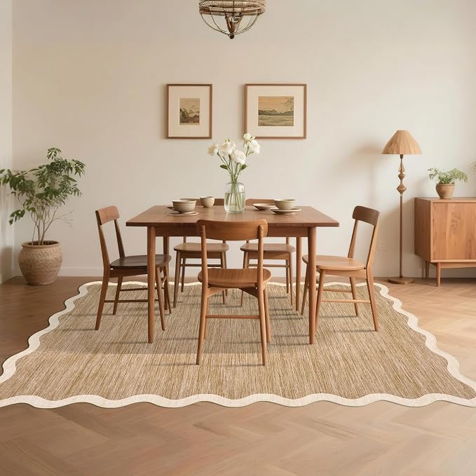 GarveeHome Scalloped Washable Rug 9x12 Area Rug - Image 9