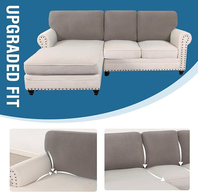 H.VERSAILTEX Backrest Cushion Covers Sectional Couch Back Cushion Covers - Image 7