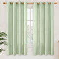 YoungsTex 63 Inch Length Sage Linen Curtains by YoungsTex