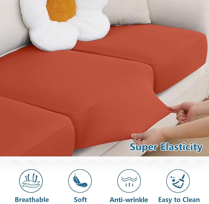 Milk Silk Couch Cushion Covers, Sofa Covers - Image 6