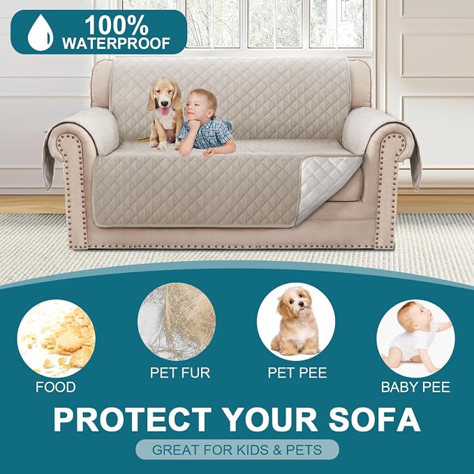 Turquoize 100% Waterproof Couch Cover Sofa Covers - Image 2