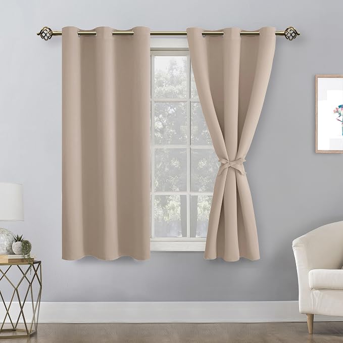 Blackout Curtains for Bedroom, 2 Drape Panels, 42 x 54 Inch | Thermal Insulated - Image 8