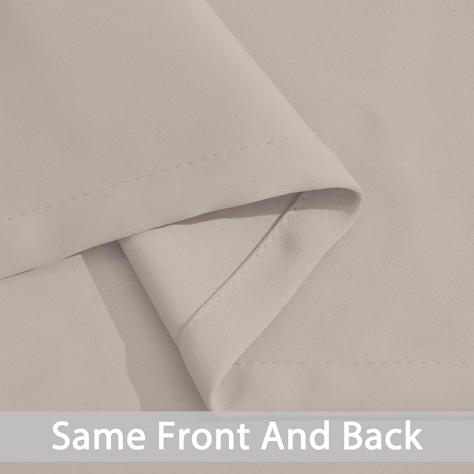 Yakamok Room Darkening Curtains 42x72 inch Length Natural-Living Room | 2 panels - Image 5
