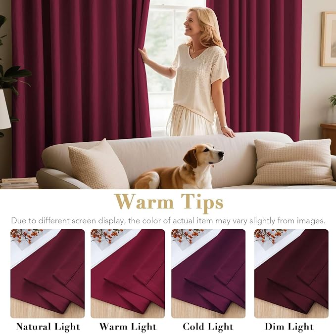 H.VERSAILTEX Christmas Blackout Curtains Thermal Insulated Blackout Curtains - Image 5