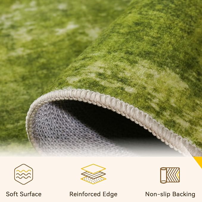 RELEANY Washable 6'x9' Abstract Area Rug - Image 5