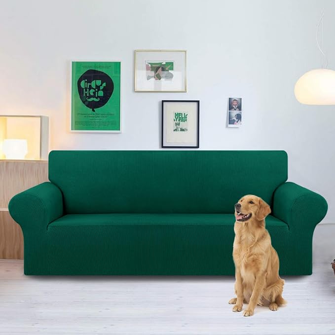 Stretch Oversized Couch Covers for Sofa Slipcover, Hunter | 1-Piece Washable - Image 2