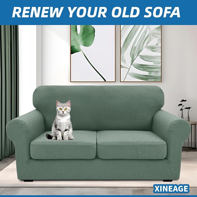 XINEAGE New 3 Pieces Couch Covers - Image 4