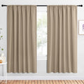 NICETOWN 2 Panels Blackout Curtains, Rod Pocket Window Curtains Room Darkning by NICETOWN
