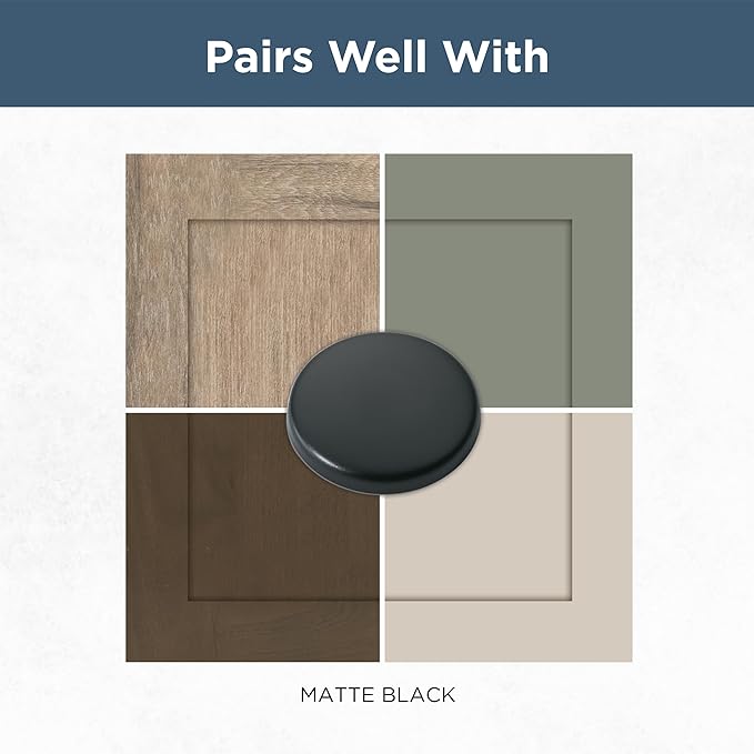 Franklin Brass Pierce (5-Pack) Cabinet Handles 3' Hole Center Matte Black Kitchen Drawer Pulls Dresser, Furniture Hardware P29519K-FB-B