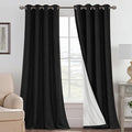 H.VERSAILTEX Blackout Curtains Linen Curtains 120 inches Long 100% Black Out by HVERSAILTEX