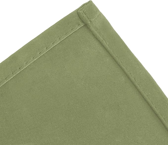Blackout Curtains 52 x 108 inch/Sage Green Curtains Set of 2 Panels/Thermal - Image 7