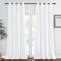NICETOWN 50% Blackout White Living Room Curtain 108 inches Long by NICETOWN