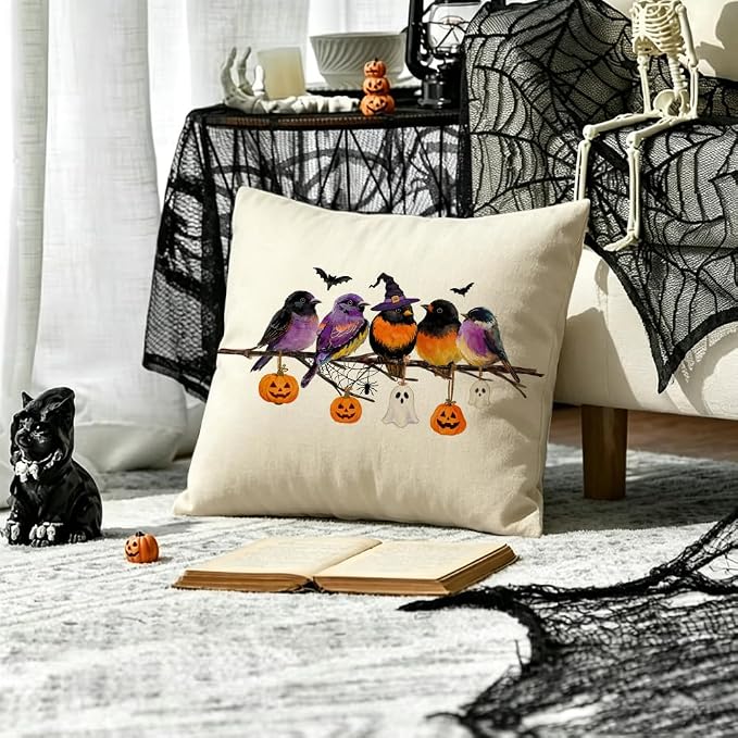 RABUSOFA Halloween Pillow Covers 18x18 Inch Halloween Decorations - Image 2
