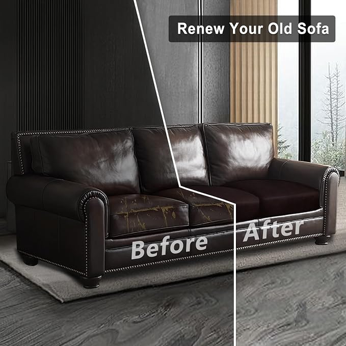 ANARACHON Leather Look Couch Cushion Covers Sofa Seat Slipcovers Sets Couches - Image 7