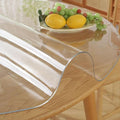 44 " Round Dia Clear Dining Table Protector Tablecloth Cover Desk Top Pad Mat for Glass Furniture Kitchen Coffee Marble End Bed Sofa Side Bistro Bar Night Stand Dinner Table Thick Plastic PVC Vinyl